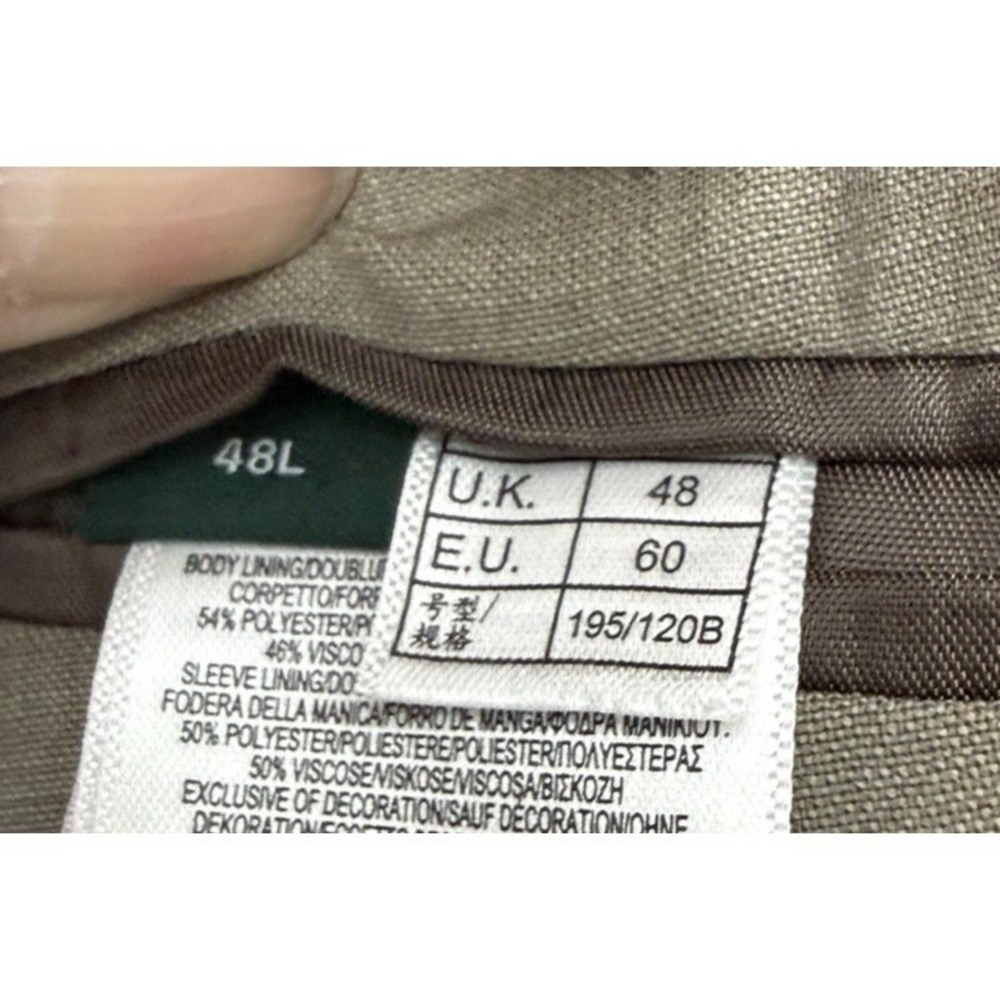 B by BROOKS BROTHERS Tan Beige 48L 38X30 Blazer Pants Classic - Picture 9 of 14